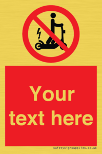PR15297: Custom no e-scooter sign