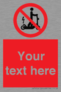 PR15297: Custom no e-scooter sign