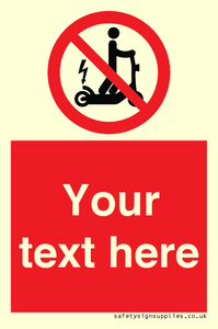 PR15297: Custom no e-scooter sign