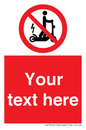 PR15297: Custom no e-scooter sign