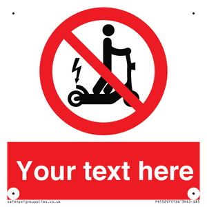 PR15297: Custom no e-scooter sign