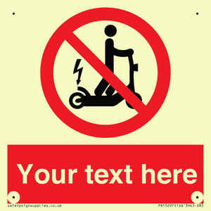 PR15297: Custom no e-scooter sign