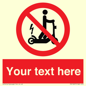 PR15297: Custom no e-scooter sign
