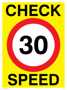PR548: check speed 30 30MPH or 30KPH