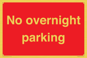 PR5483: No overnight parking