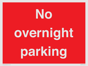PR5483: No overnight parking