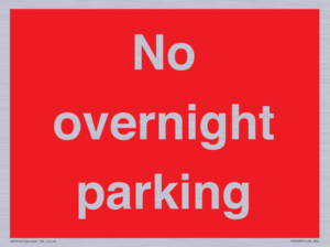 PR5483: No overnight parking