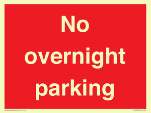 PR5483: No overnight parking