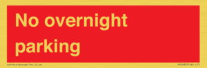 PR5483: No overnight parking