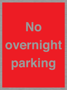 PR5483: No overnight parking