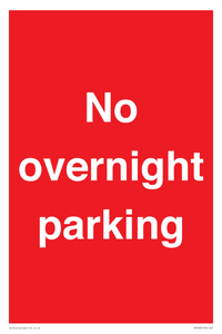 PR5483: No overnight parking