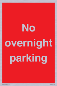 PR5483: No overnight parking