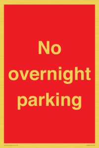 PR5483: No overnight parking