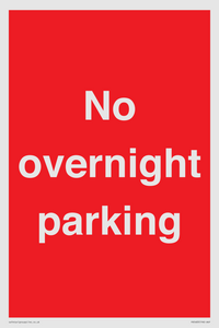 PR5483: No overnight parking
