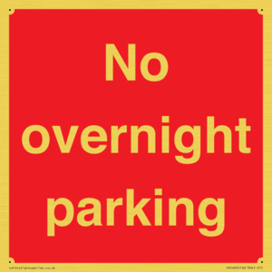 PR5483: No overnight parking