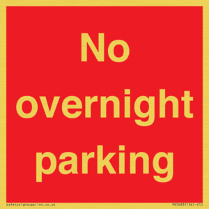 PR5483: No overnight parking