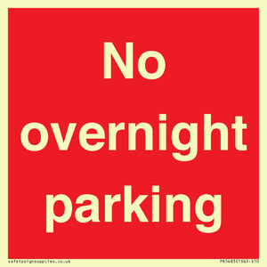 PR5483: No overnight parking