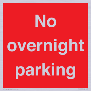 PR5483: No overnight parking