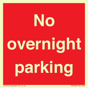 PR5483: No overnight parking