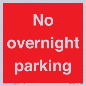 PR5483: No overnight parking