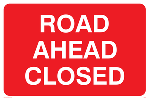 PR555: road ahead closed