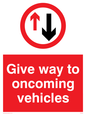 PR5593: Give way oncoming vehicles