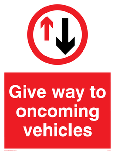 PR5593: Give way oncoming vehicles