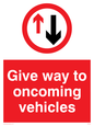 PR5593: Give way oncoming vehicles