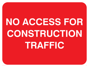 PR566: no access construction traffic