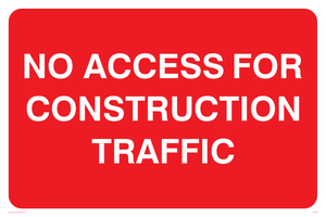 PR566: no access construction traffic