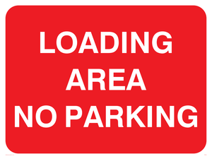PR588: loading area no parking