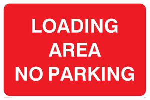 PR588: loading area no parking
