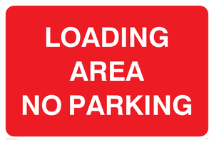 PR588: loading area no parking