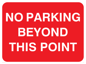 PR589: no parking beyond this point