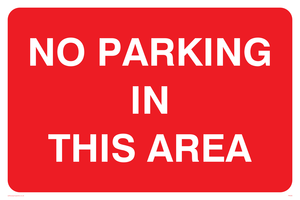 PR590: no parking in this area