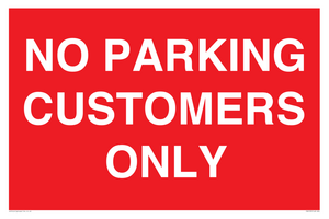 PR6193: NO PARKING CUSTOMERS ONLY