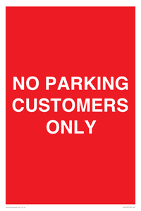 PR6193: NO PARKING CUSTOMERS ONLY