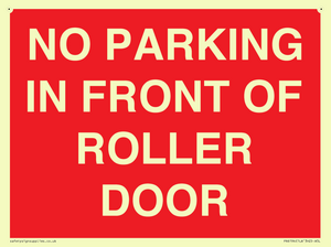 PR6194: NO PARKING IN FRONT OF ROLLER DOOR
