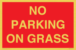 PR6195: NO PARKING ON GRASS