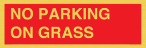PR6195: NO PARKING ON GRASS