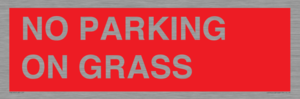 PR6195: NO PARKING ON GRASS