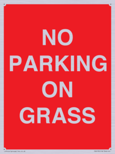 PR6195: NO PARKING ON GRASS