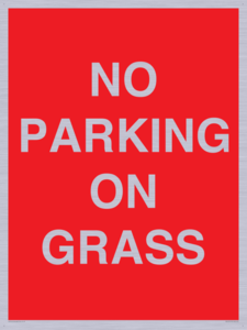PR6195: NO PARKING ON GRASS