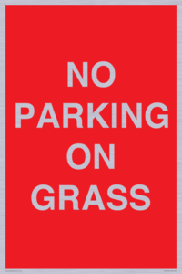 PR6195: NO PARKING ON GRASS