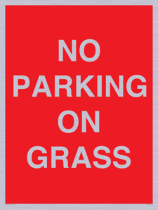 PR6195: NO PARKING ON GRASS