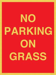 PR6195: NO PARKING ON GRASS