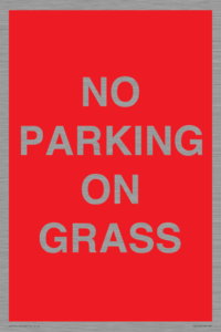 PR6195: NO PARKING ON GRASS