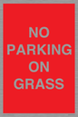 PR6195: NO PARKING ON GRASS