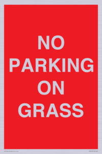 PR6195: NO PARKING ON GRASS