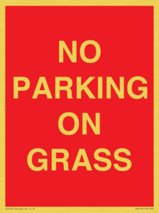 PR6195: NO PARKING ON GRASS
